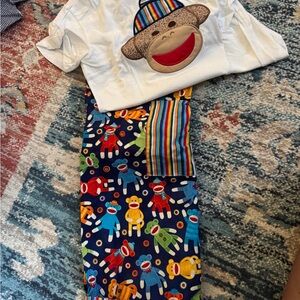 Hand Crafted White and Red Pajama Sets